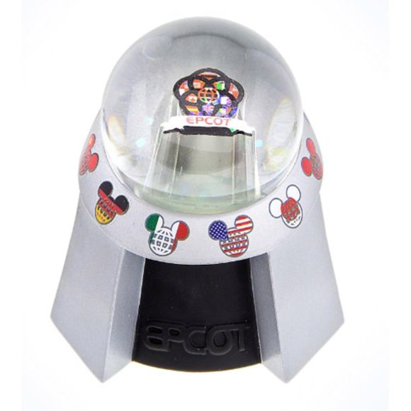 Disney Snow Globe - Epcot Mickey Flags - Picture 2 of 4